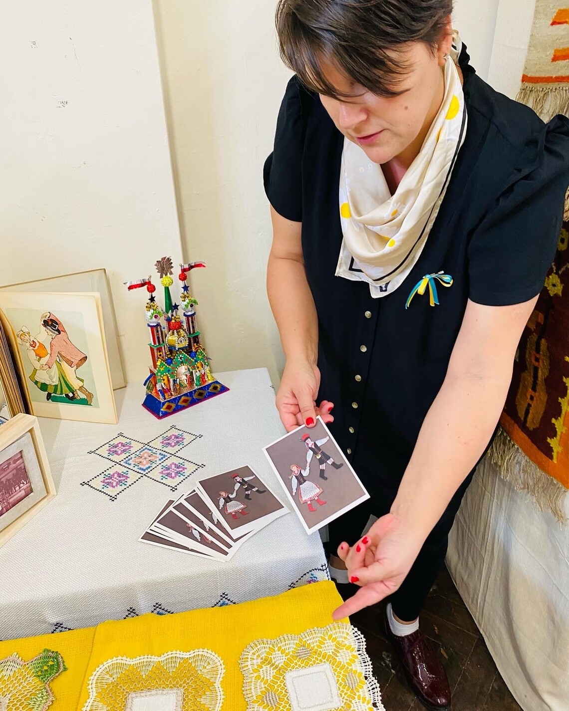 Display of Polish crafts