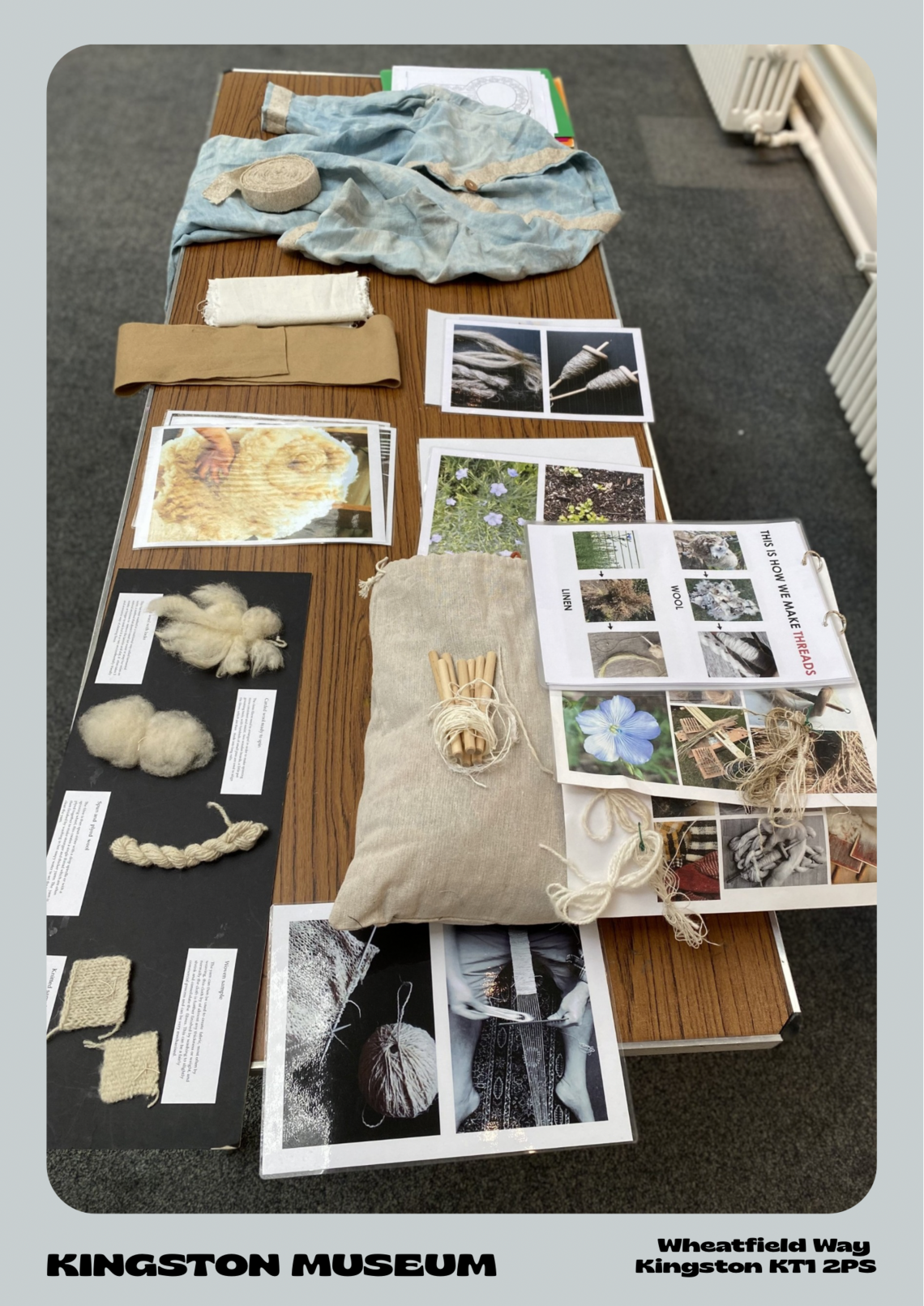 Poster of the workshops at Kingston Museum