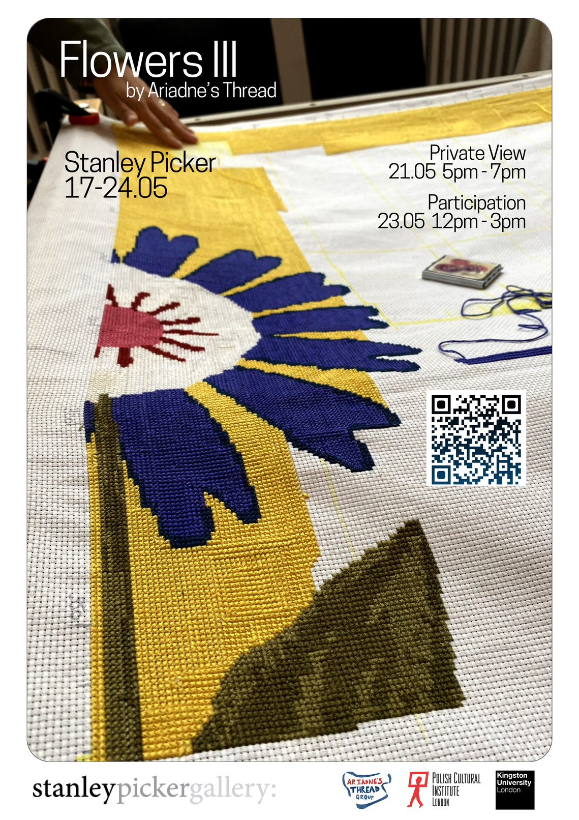 Poster of Flowers III Exhibition